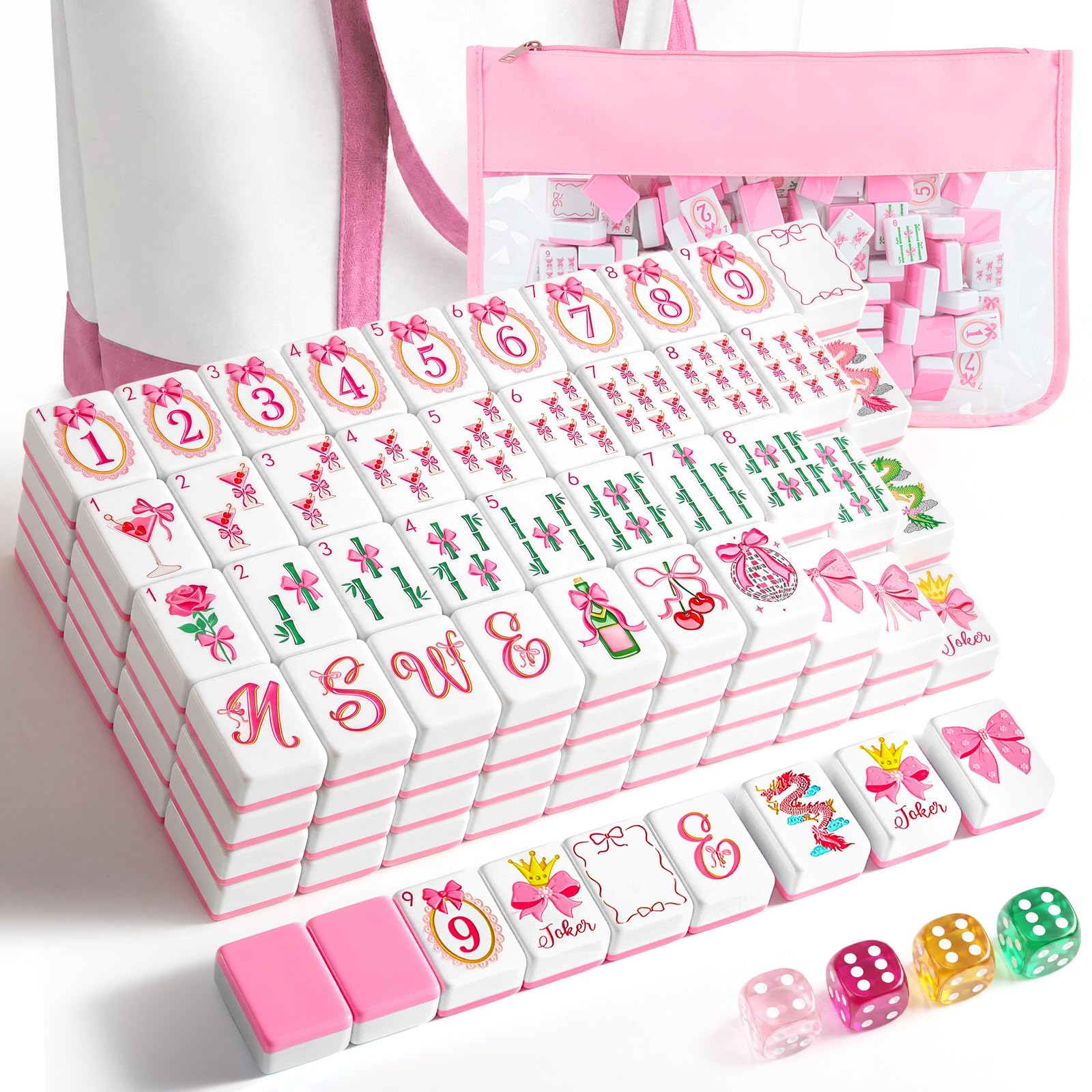 Amazon.com: Soulchen 1.2 Inch Coquette Ribbon American Mahjong Set
